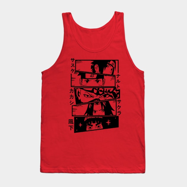 Anime super hero Tank Top by affane